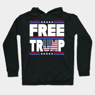 Funny "FREE TRUMP" Political Design Hoodie